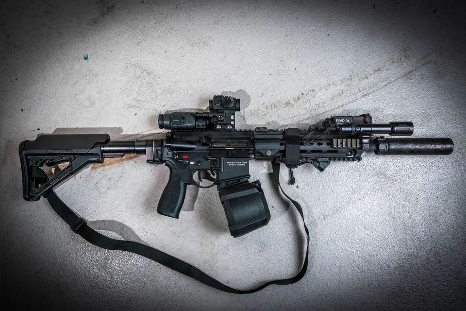 HK416 A5 w holenderskiej Królewskiej Marechaussee